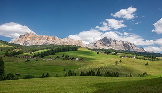 Uno scorcio delle montagne in Alta Badia